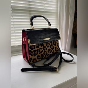 Dune Leopard/Red purse